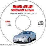 TOYOTA CELICA  Type : ZZT 230 + ZZT 231  Manuel d'Atelier sur CD-ROM Anglais