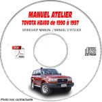 TOYOTA LAND CRUISER HDJ80 de 1990 à 1997  Types : HDJ80 + HZJ80 + FJ90  Manuel d'Atelier sur CD-ROM Français
