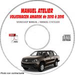VW VOLKSWAGEN AMAROK de 2010 à 2016  Type: 2H  Manuel d'Atelier sur CD-ROM anglais