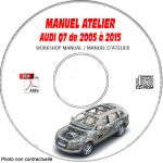 AUDI Q7 de 2005 à 2015  Type : 4L  Manuel Atelier  sur CD-ROM