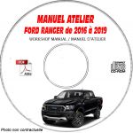 FORD RANGER série 3 de 2016 à 2019  Manuel d'Atelier sur CD-ROM anglais