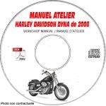 HARLEY-DAVIDSON Dyna de 2008 Type: FXD + FXDL + FXDC + FXDB + FXDWG + FXDSF  Manuel d'Atelier sur CD-ROM Anglais