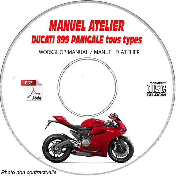 DUCATI 899 PANIGALE Tous types  Manuel d'Atelier sur CD-ROM anglais