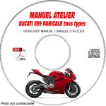 DUCATI 899 PANIGALE Tous types  Manuel d'Atelier sur CD-ROM anglais