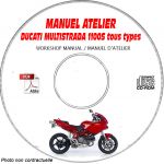 DUCATI MULTISTRADA 1100 S Type: ZDM H500....  Manuel d'Atelier sur CD-ROM FR