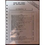 H -  Fiche Temps Citroen