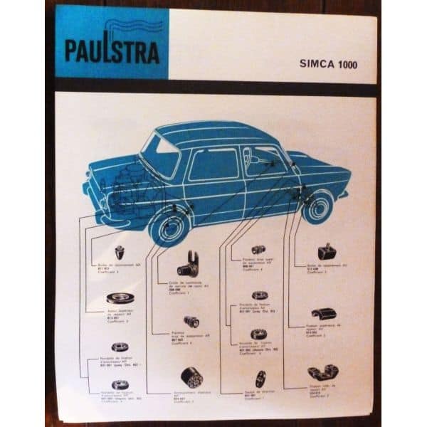 1000 -  Fiche Paulstra Simca