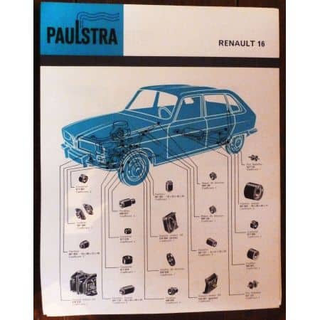 R16 -  Fiche Paulstra Renault