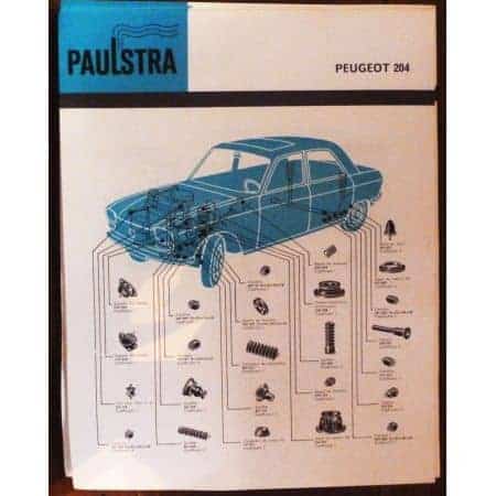 204 -  Fiche Paulstra Peugeot