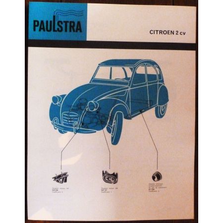2CV -  Fiche Paulstra Citroen