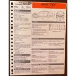 320i  dep. 91 '  Fiche Technique Bmw