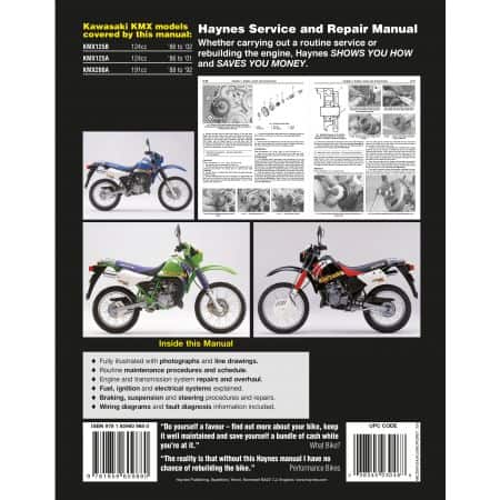KMX 125 200 86-02 Revue technique Haynes KAWASAKI Anglais
