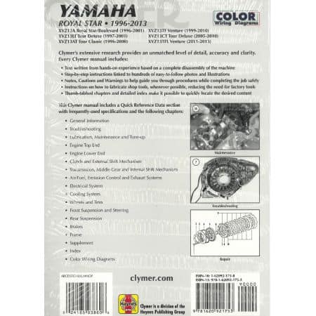 Royal Star 96-10 Revue technique Clymer YAMAHA Anglais