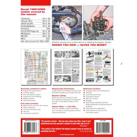 748 916  996 94-01 Revue technique Haynes DUCATI Anglais