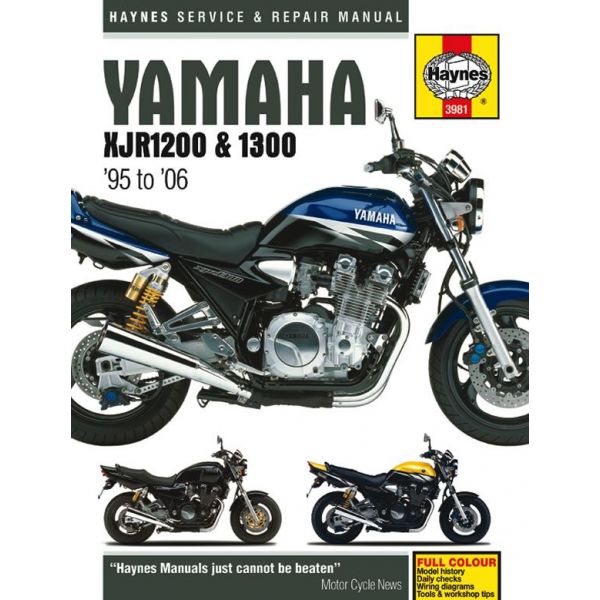 XJR1200 - XJR1300 95-06 Revue technique Haynes YAMAHA Anglais