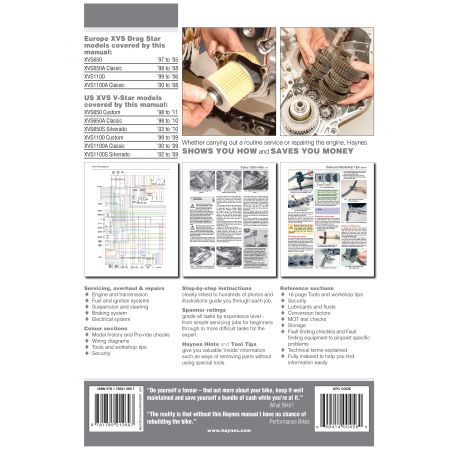 YAMAHA XVS 650 1100 Drag Star V-Star 1997-2011