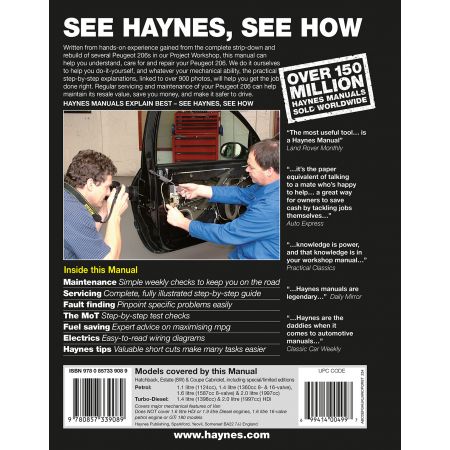 revue technique PEUGEOT 206 2002-2009