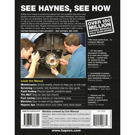 revue technique FORD Focus Petrol 2005-2011