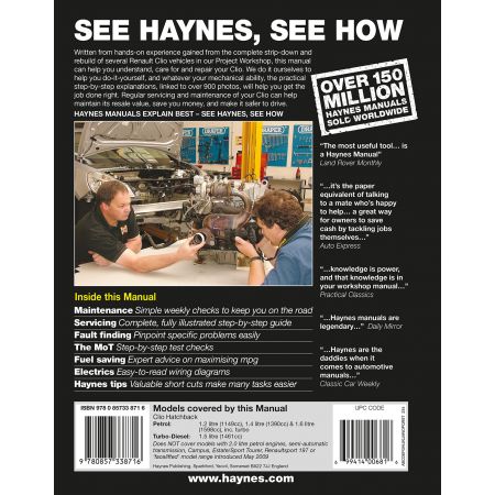 revue technique RENAULT Clio 10/2005-05/2009