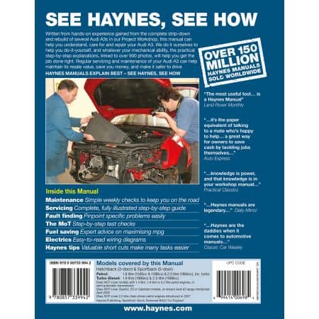 A3 03-08 Revue technique Haynes AUDI Anglais