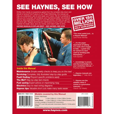 revue technique FORD Fusion 2002-2012