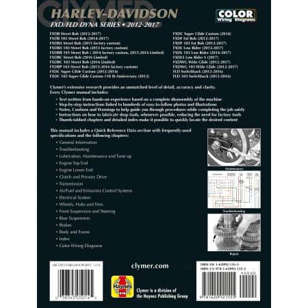 Dyna Series 12 -17  Revue technique Clymer HARLEY Anglais