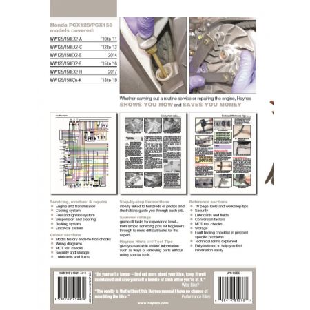 revue technique HONDA PCX 125-150 de 2010 à 2019