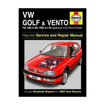 Golf III- Vento 92-98 - Revue technique Haynes VW Anglais