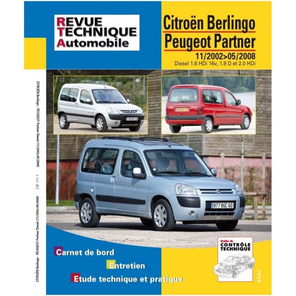 Berlingo Partner 02-08 Revue Technique Citroen