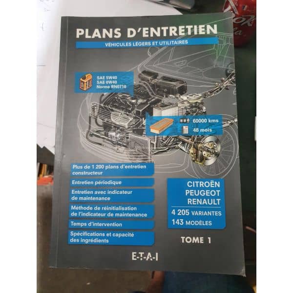 Plan Entretien VL VUT1 - Manuel Atelier