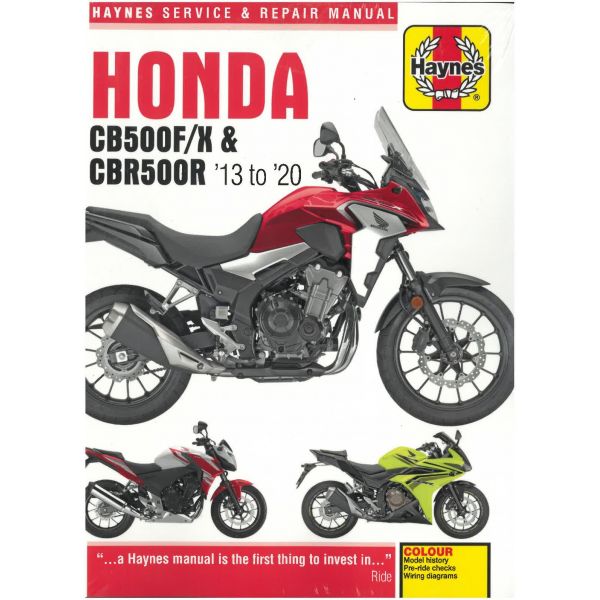 CB500F/X CBR500R 13-15 Revue technique Haynes HONDA Anglais