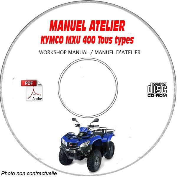 MXU 400 - Manuel Atelier CDROM KYMCO Anglais