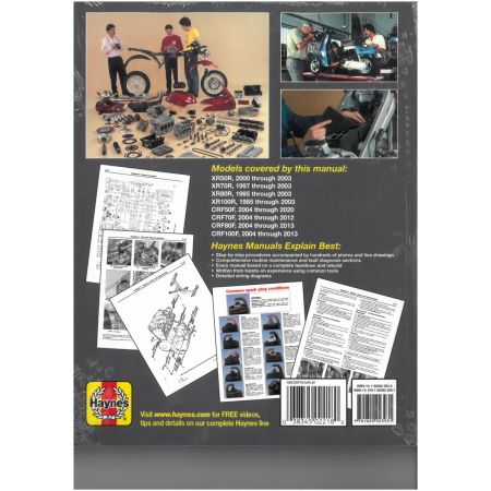 XR 50 70 80 100R CRF 85-16 Revue technique Haynes HONDA Anglais