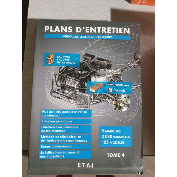 Plan Entretien VL-VU T4 - Manuel Atelier