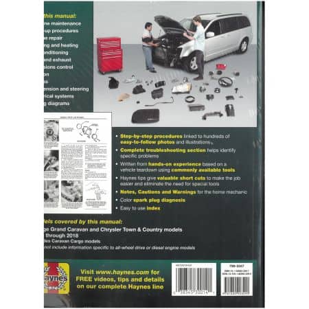 Grand Caravan 08-12 Revue technique Haynes DODGE CHRYSLER Anglais