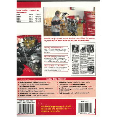 XR 50 70 80 100R CRF 85-16 Revue technique Haynes HONDA Anglais