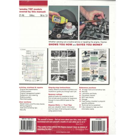 YZF-R1 04-06 Revue technique Haynes YAMAHA Anglais