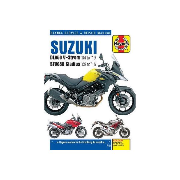 SUZUKI DL650 V-Strom - SFV650 Gladius 2004-2019  RTHM5643 - Revue Technique Haynes Anglais