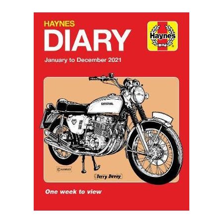 DIARY 2021 : Motorcycle Enthusiast Edition  RTHH6712 - Revue Technique Haynes Anglais