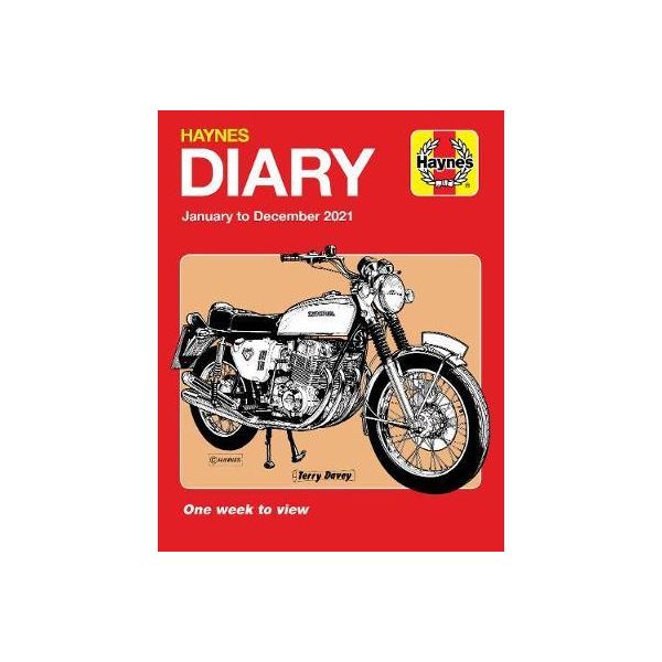 DIARY 2021 : Motorcycle Enthusiast Edition  RTHH6712 - Revue Technique Haynes Anglais
