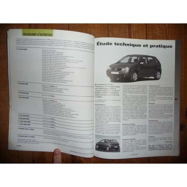 RTA Revue technique VOLKSWAGEN VW POLO Essence 1.2l 12V et Diesel 1.4l