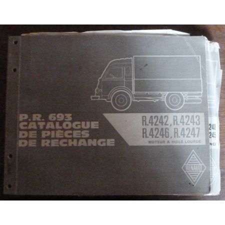 RENAULT PR 693  R4242 - R4243 - R4246 - R4547  CP-REN-PR693 - Catalogue Pièces