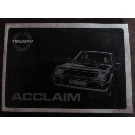 Acclaim 2Ed-  Manuel Utilisateur TRIUMPH