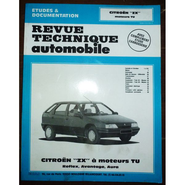 ZX TU Revue Technique Citroen