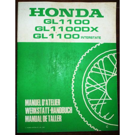 HONDA GL1100 - GL1100DX - GL1100 interstate 1982  MA-HON-GL1100-82 - Manuel Atelier