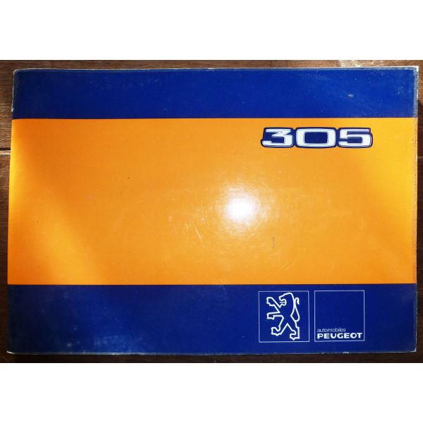 PEUGEOT 305 Essence  MU-PEU-305ES - Manuel utilisateur