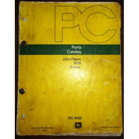 JOHN DEERE 1630  CATALOGUE DES PIECES DETACHEES  Ref : CP-JD-1630