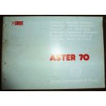 SAME ASTER 70  CATALOGUE DES PIECES DETACHEES  Ref : CP-SAM-ASTER70
