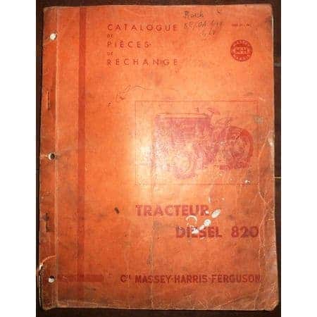MASSEY-FERGUSON Diesel 820  Catalogue pièces détachées  Ref : CP-MF-820