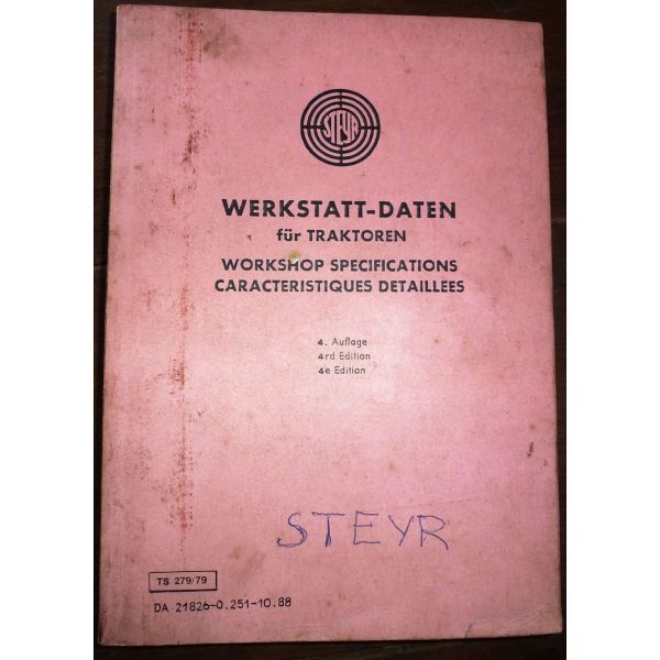 STEYR Tracteurs  Manuel des caractéristiques  MC-STEYR-TRACT